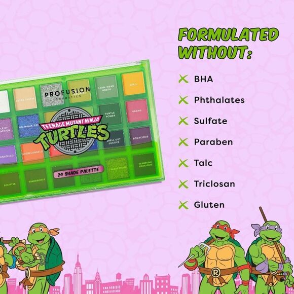 Profusion Cosmetics X Teenage Mutant Ninja Turtles 24-Shade Palette - Picture 13 of 14